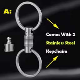 Titanium Alloy Quick Release Keychain 360° Rotatable unboxing Buckle Anti Stripping Dog walking Lightwei Safety With Lock design