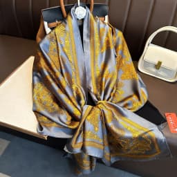 Luxury Design 180X90CM Long Shawls Beach Women Square Scarves Popular The Four Seasons Bandanna Sunscreen New Style Silk Scarf