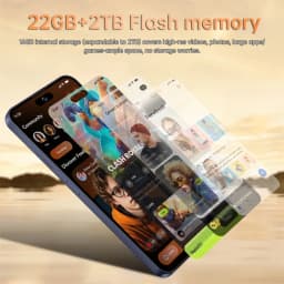 K-Touch NEW Mobile Phones M18 Pro Max 5G Dual SIM Smartphone 7.3HD Android 15 Cell Phone 22G+2TB 16+48MP Camera 7800mAh Wifi GPS Global Version Cellphones
