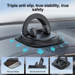 360° Rotatable Mobile Phone Holder Car Bracket Non-Slip GPS Navigation Car Mount Stand Support in Car Universal for All Phones