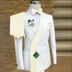 Double Breasted Formal Suits for Men Business Prom Blazer with Pants Wedding Groom Tuxedo Male Suits Custom 2 Pieces Suit Jacket