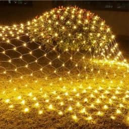 Solar or EU Plug Net Light Mesh Fairy Lights Waterproof Garland With 8 Modes Timer Christmas Decorations For Home 3M*2M Holiday