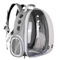 Cat Pet Carrier Backpack - Transparent Capsule Bubble Design, Breathable for Small Animals (Puppy/Kitty/Bird), Ideal for Travel