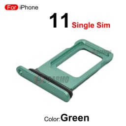 1Pcs/Lot For Apple iPhone 11 SIM Card Tray Drawer Holder Single Dual Slot Replacement Parts