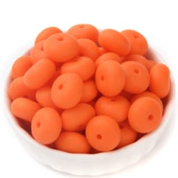 14mm 50Pcs Mini Abacus Silicone Beads Food Grade Saucer Loose Beads for Baby Teether Necklace Pacifier Clip Jewelry Making