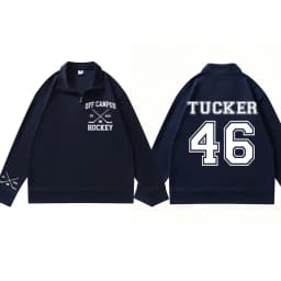 Briar Hockey Sweatshirt Off-Campus Pullover Quarter Zip Hockey Romance Sweatshirts Briar U Campus Hockey Clothes Male Clothing
