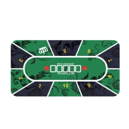 1.2m Deluxe Suede Rubber Texas Holdem Pokers Tablecloth With Flower Pattern Casino Poker Set Board Game Mat Poker Accessory