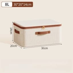 1Pcs Foldable Organizer Storage Box With Lid Large Capacity Dustproof Clothes Organizer Home Closet Multi-functional Organizer