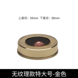 Jewelry Storage Box Gemstone Box Metal Plating Transparent Round Rotating Surface Bare Stone Color Diamond Display Box