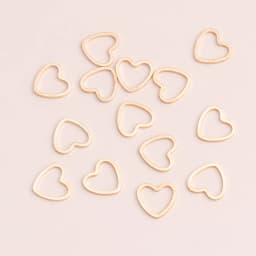 Leslie 100pcs 6x6mm Small Alloy Hearts Spacer Beads Charms Fit DIY Bracelets Necklaces Handmade Finding Jewelry Accessories