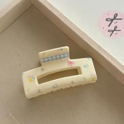 Korean Style Lattice Hair Crab Clip Triangle Square Acrylic Bow Hair Claw Ponytail Clip Hair Accessories Geometry Shark Clip