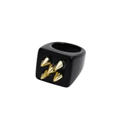 2024 New Trendy Geometric Square Round Resin Acrylic Chunky Rings for Women Girls Punk Style Knuckle Flower Rings Jewelry