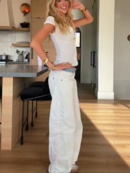 Women Casual Solid Color Wide Leg Pants Trendy Versatile High Waist Jeans New Lady Autumn Winter Commute High Street Clothes