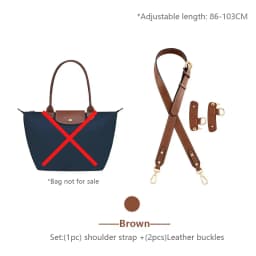 Bag Shoulder Strap For Longchamp M Leather Shoulder Bag Strap Durable Belt Slung Crossbody No Drilling Replacement Accessories