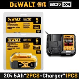 Dewalt 20V 6.0Ah Battery 5.0Ah Power Tool Replacement Battery Dewalt DCB206 DCB205 DCB1104 Charger Battery Bundle Available