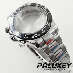 Daytona 40mm VK63 Sapphire Glass Watch Case Ceramic Bezel Men's Watch Accessories Suitable for VK63 VK63A VK64 Quartz Movement