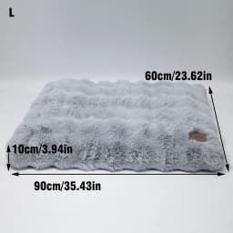 M-4XL Ultra-soft Plush Dog Bed Pet Cat Calming Sleeping Bed Thicker Foam Base Crate Bed Multiple Sizes Option for Dogs