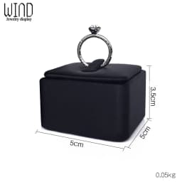 Black PU Leather Jewellery Ring Earrings Stand Holder Set Jewelry Pendant Necklace Chain Chokers Display Bust Bangle Organzier