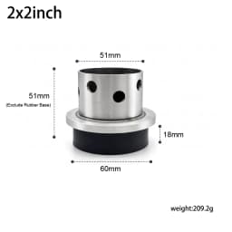 Mini Perforated Stainless Steel Casting Flask with Rubber Base for Jewelry Vacuum Lost Wax Casting Mold Tool