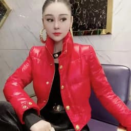 Korean Down Cotton Jacket Women 2025 New Winter Loose Stand-up Collar Casual Short Waterproof Parka Outwear Ladies Warm Overcoat