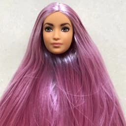 1/6 Doll Head Toys DIY Toy Rare Face Doll Parts Colorful Hair Doll Accessories Brown White Beige Skin Doll Heads Figures