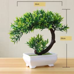New Green Small Tree Potted Bonsai Ornaments Home Garden Hotel Bathroom Bedroom Decoration Artificial Plants Bonsai Fake Plants