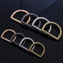 5Pcs D Spring Snap Hook, Metal Keychain Spring, Backpack Clips, Key Chain Hooks for Webbing Buckle, Keyrings, Purse Chain
