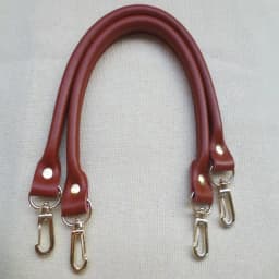 2Pcs Leather Women Bag Strap Solid Color Replacement DIY Portable Belt Metal Buckle Bag Accessories Handles for Handbag 40CM