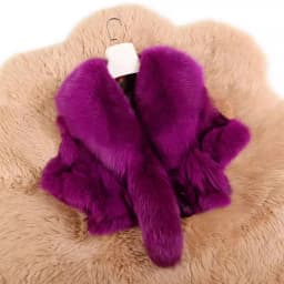 Natural Fox Fur Jacket Shawls Real Fox Fur Jacket Women Winter Natural Fur Vest Fashion Short Coat Shawl Temperament