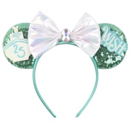 Cartoon Cute Mouse Ears 25th Anniversary Commemoration DIY Mouse Ears Magic Cruise Sparkle Bow DIY Headwear Adults Hairbands