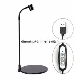 USB Grow Light for Indoor Plants LED Plant Lamp with Stand Flexible Gooseneck Height Adjustable Sun Growing Lamp