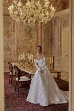 High Quality Long Sleeves Sweetheart Bridal Grown A Line Wedding Dresses Sweep Train Custom Made 2026 Vestido De Noival