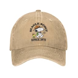 Snoopy Joe Cool Baseball Caps Vintage Distressed Denim Cartoon Headwear Unisex Style Outdoor Activities Adjustable Fit Caps Hat