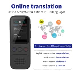 Language Translator Offline Voice Photo Translation WiFi Portable Translator 138 Languages Translator Device for Travel Business