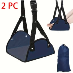 Adjustable Foot Hammocks for Travel, Car, Airplane Rest, Office Hanging, Simple Leg Support Foot Pads, Hammocks