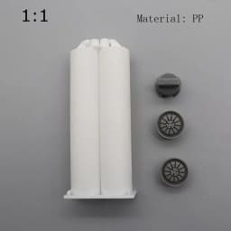 AB Dual -Group Colloid Mixed Tube 1: 1/2: 1/4:1/10: 1 Dual Liquid Plastic Cylinder