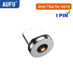 AUFU 3 in 1 540 Rotate Magnetic Type C Cable Micro USB Magnet Fast Charging Cable With LED For iPhone Xiaomi Huawei Samsung POCO