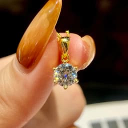 GRA 1-3CT Classic Round Certified Moissanite Diamond Dating Wedding Necklace For Women Real 925 Sterling Silver Luxury Jewelry