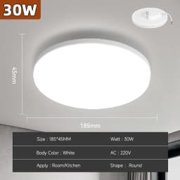 LED Ceiling Lamps Modern Ceil Light 18/30/40/72W Led 220V Ceiling Lights Round Living Room Bedroom Indoor Kitchen Lighting Lamp