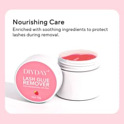 DIYDAY Eyelash Glue Remover No Irritation Ultra-Fast Cleaning Lash Cream Safe for Sensitive Eyes Easy Removal for False Lashes