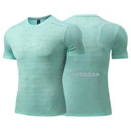 Men Running Compression T-shirt Dry Fit Short Sleeve Sport Tees Male Gym Fitness Jogging Sweatshirt Homme Athletic Shirt Tops