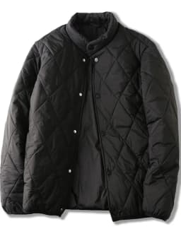 Classic Diamond Pattern! Windproof Waterproof! Lightweight Men's Cotton Jacket Warm Stand Collar Trendy Pure Color Winter Coat