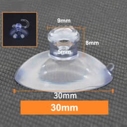 PVC Round Glass Table Top Soft Anti Slip Pads Non Adhesive Bumpers Pad Plastic Suction Pad For Table Glass Top