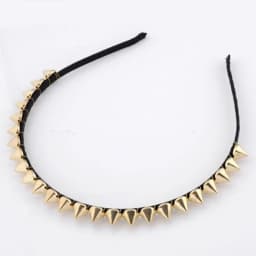 Silver Gold Punk Metal Headband Unique Design Spike Rivets Studded Band Party Headband Women Lady Hair Accessories