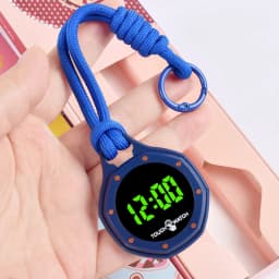 Touch Screen Digital Hanging Watch Braided Rope Lanyard Pendant Clock Mini Portable Casual LED Electronic Neck Watch Gift