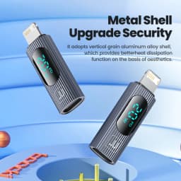 Toock 2/3/5 Pack USB C to Lightning Adapter OTG Convertor PD 20W Fast Charging LED Display for iPhone 14 13 12 11 Pro Max iPad