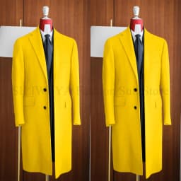 Simple Classic England Style Cotton Overcoat Men Thick Custom Made Single Breasted Pocket Coat Casual Winter Warm Jacket