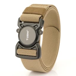 VATLTY New Men's Tactical Type Elastic Belt Zinc Alloy Quick Release Buckle Casual Belt Tight Nylon Overalls Waistband Male