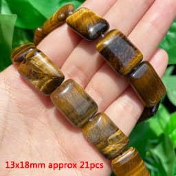 Various Styles Natural Yellow Tiger Eye Stone Beads Irregular Rondelle Column Spacer Bead for Jewelry DIY Making Bracelet Crafts