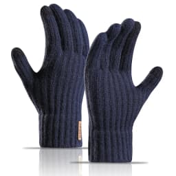 Man Autumn Winter Keep Warm Touch Screen Not Bloated Elasticity Knitted Gloves Solid Simple Style Fashion Letter Cycling Drive